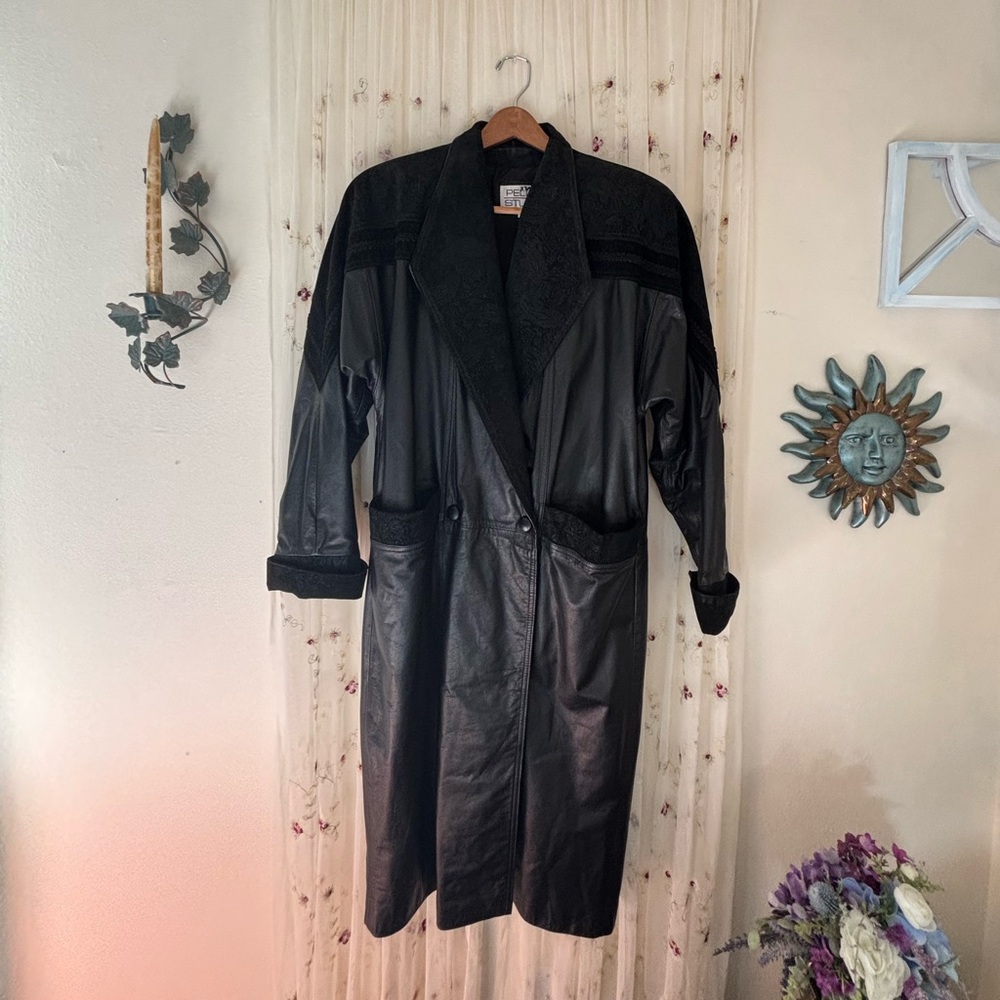 Black Leather Coat